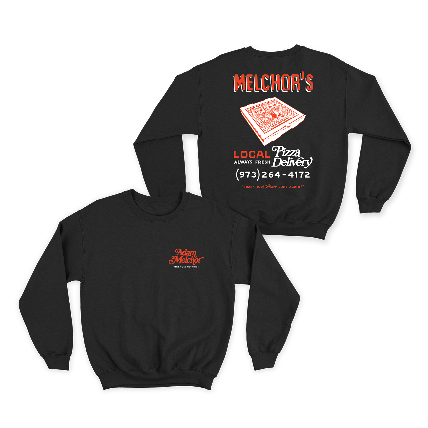 Henry's Pizza Vick crewneck ヘンリーピザ Henry's Pizza Vick graphic crewneck L